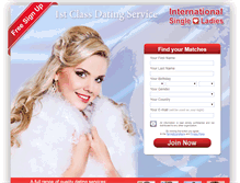 Tablet Screenshot of international-single-ladies.com
